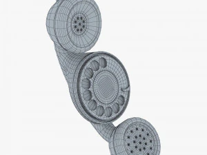 funny rotary mobile phone v 1 3D Model