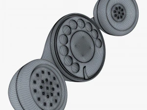 funny rotary mobile phone v 1 3D Model