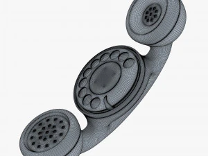 funny rotary mobile phone v 1 3D Model