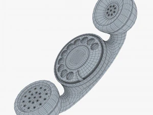 funny rotary mobile phone v 1 3D Model