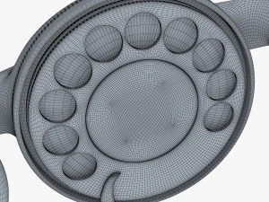 funny rotary mobile phone v 1 3D Model