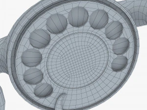 funny rotary mobile phone v 1 3D Model