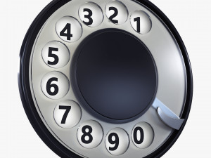 rotary phone dial v 1 3D Модель