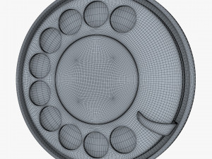 rotary phone dial v 1 3D Модель