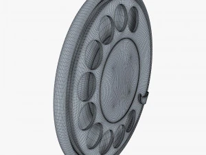 rotary phone dial v 1 3D Model