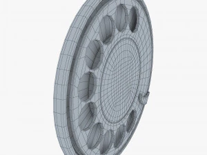 rotary phone dial v 1 3D Model