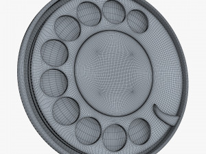 rotary phone dial v 1 3D Модель