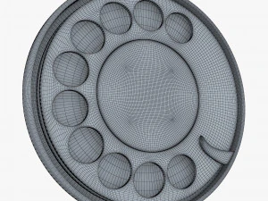 rotary phone dial v 1 3D Model
