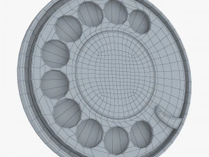 rotary phone dial v 1 3D Model