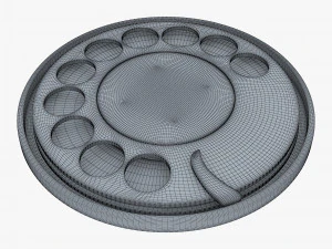 rotary phone dial v 1 3D Model