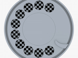 rotary phone dial v 1 3D Модель