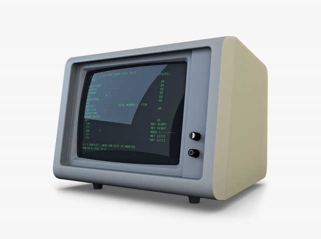 monitor v 4 Model 3D .c4d .max .obj .3ds .fbx .stl .blend 