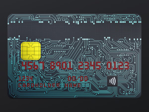 electronic circuit bank card v 2 3D Model