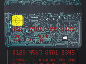 electronic circuit bank card v 2 3D Model