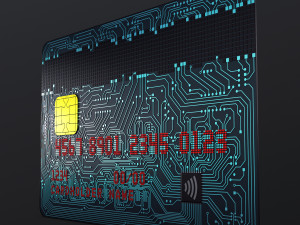 electronic circuit bank card v 2 3D Model