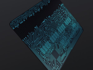 electronic circuit bank card v 2 3D Model