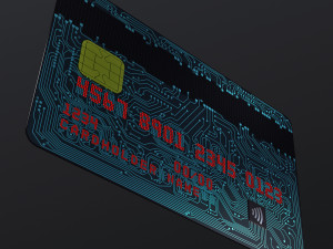 electronic circuit bank card v 2 3D Model