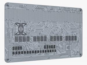 electronic circuit bank card v 2 3D Model
