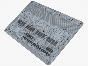 electronic circuit bank card v 2 3D Model
