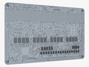 electronic circuit bank card v 2 3D Model