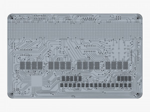 electronic circuit bank card v 2 3D Model