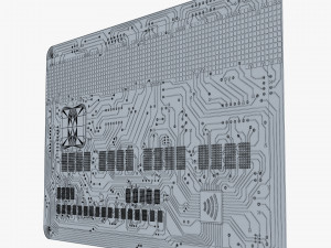 electronic circuit bank card v 2 3D Model
