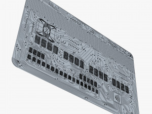 electronic circuit bank card v 2 3D Model