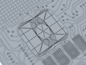 electronic circuit bank card v 2 3D Model