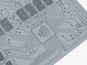 electronic circuit bank card v 2 3D Model