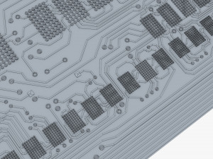 electronic circuit bank card v 2 3D Model