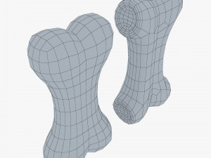 cartoon bone v 1 Modelo 3D