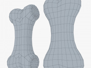 cartoon bone v 1 Modelo 3D