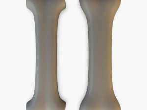 cartoon bone v 2 3D Model