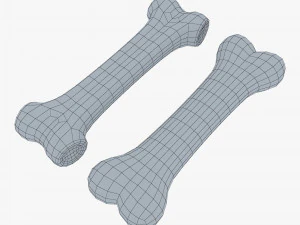 cartoon bone v 2 3D Model