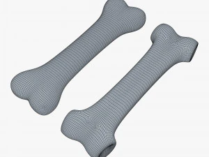 cartoon bone v 2 3D Model