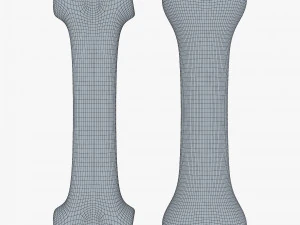 cartoon bone v 2 3D Model