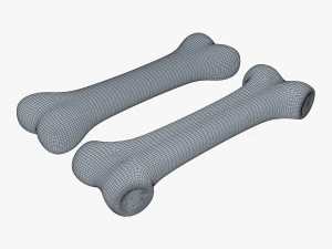 cartoon bone v 2 3D Model