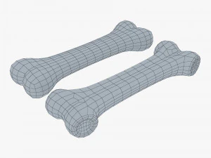 cartoon bone v 2 3D Model