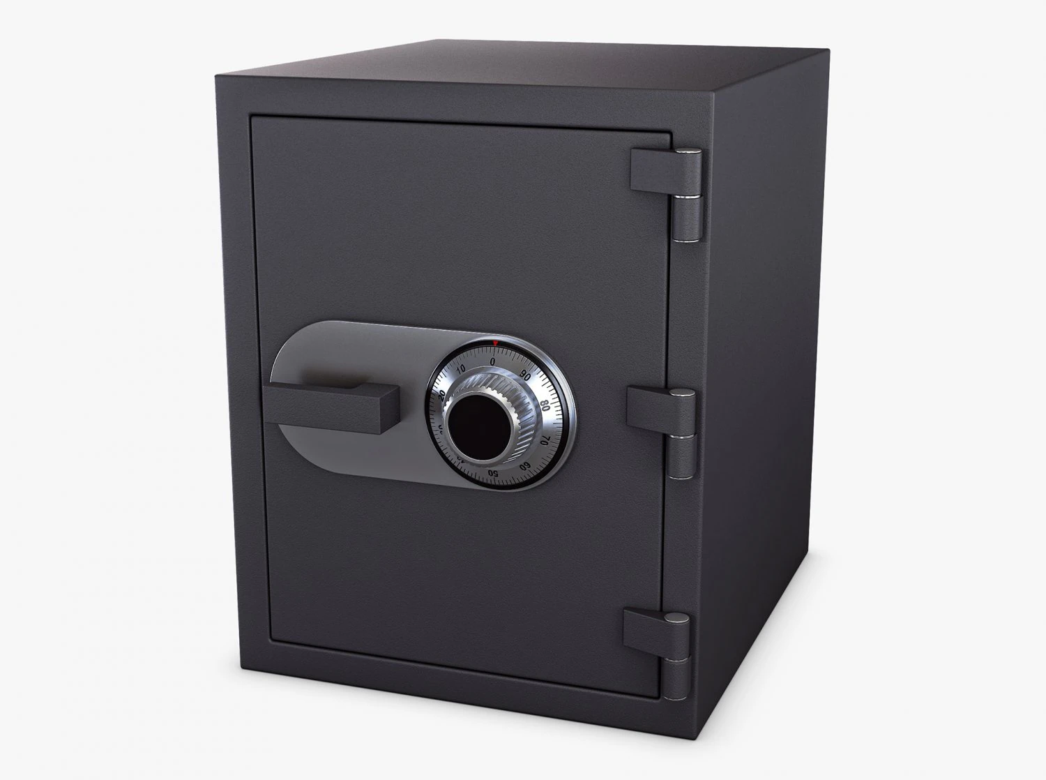 steel safe v 1 3D Model .c4d .max .obj .3ds .fbx .stl .blend 