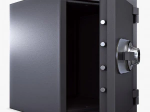 steel safe v 1 3D Model