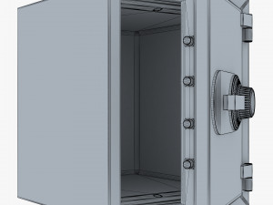 steel safe v 1 3D Model