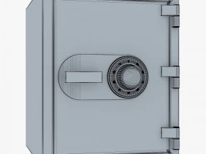 steel safe v 1 3D Model