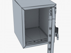 steel safe v 1 3D Model