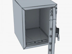 steel safe v 1 3D Model