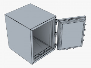 steel safe v 1 3D Model
