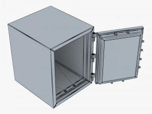 steel safe v 1 3D Model