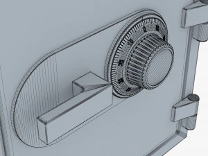 steel safe v 1 3D Model