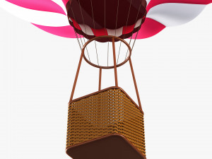 hot air balloon v 3 3D Model