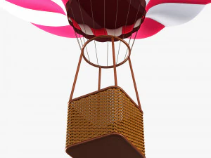 hot air balloon v 3 3D Model