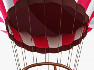 hot air balloon v 3 3D Model